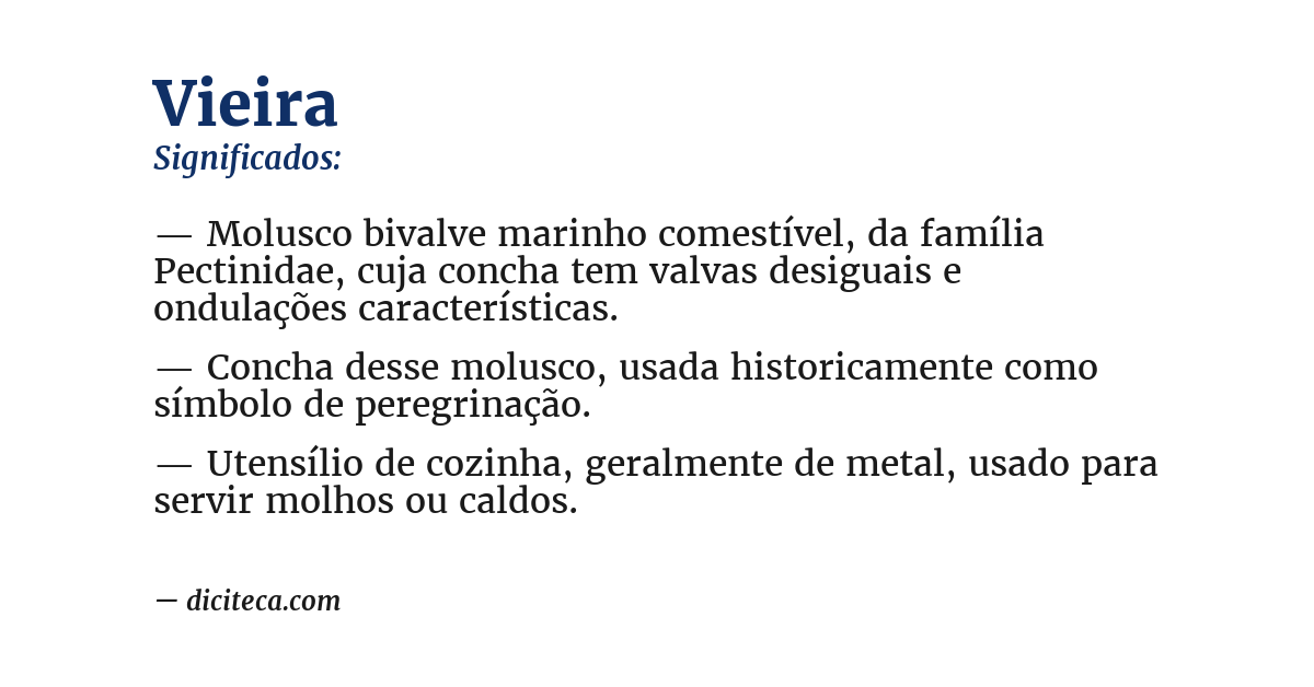 Significado de vieira