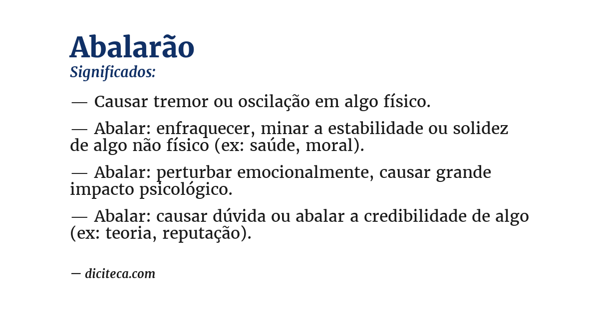 Significado de abalarão