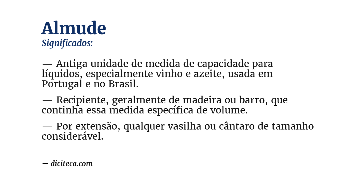 Significado de almude