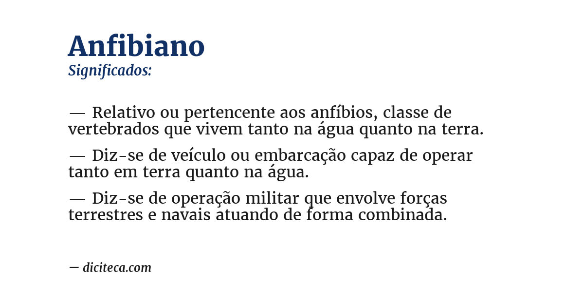 Significado de anfibiano