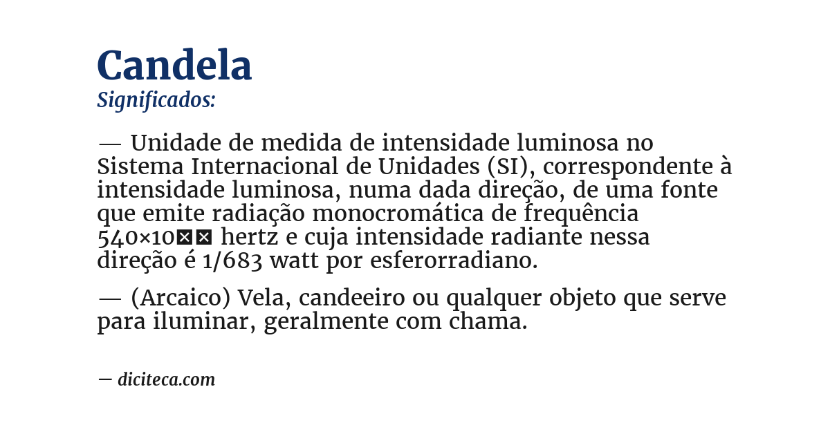 Significado de candela