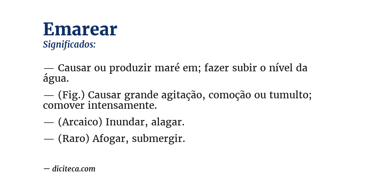 Significado de emarear