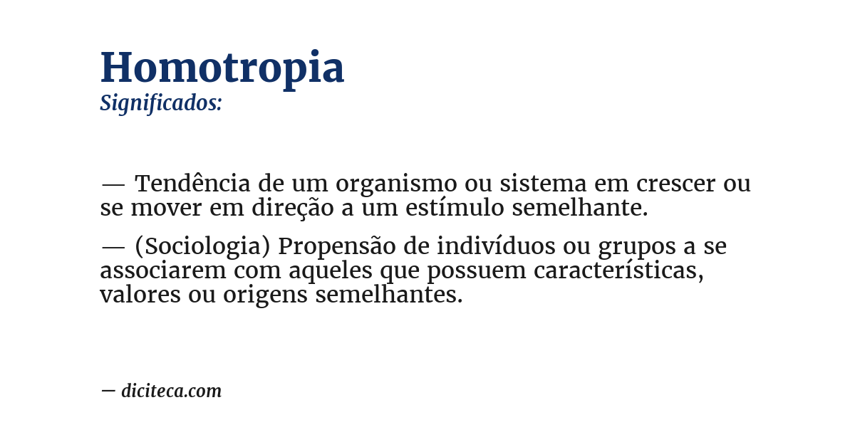Significado de homotropia