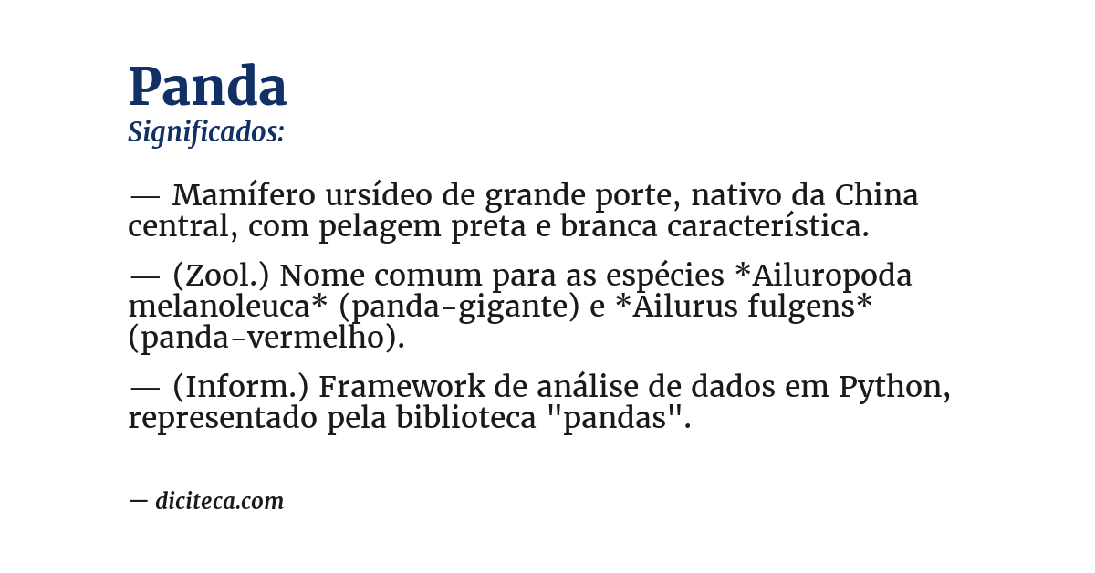 Significado de panda