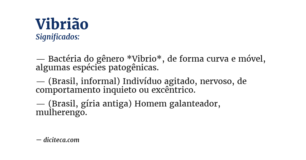 Significado de vibrião