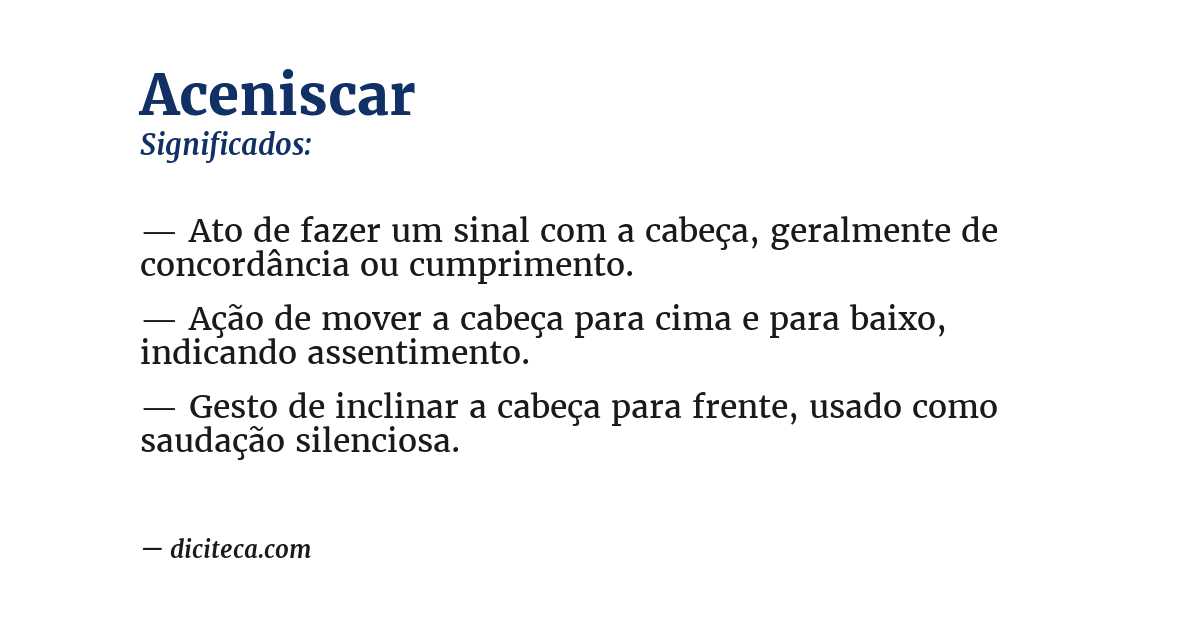 Significado de aceniscar