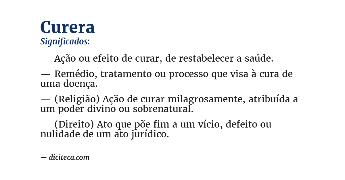 Significado de curera