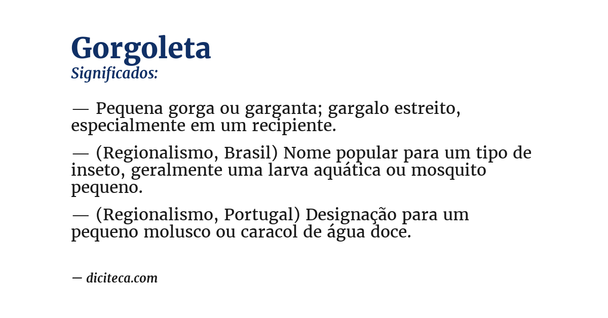 Significado de gorgoleta