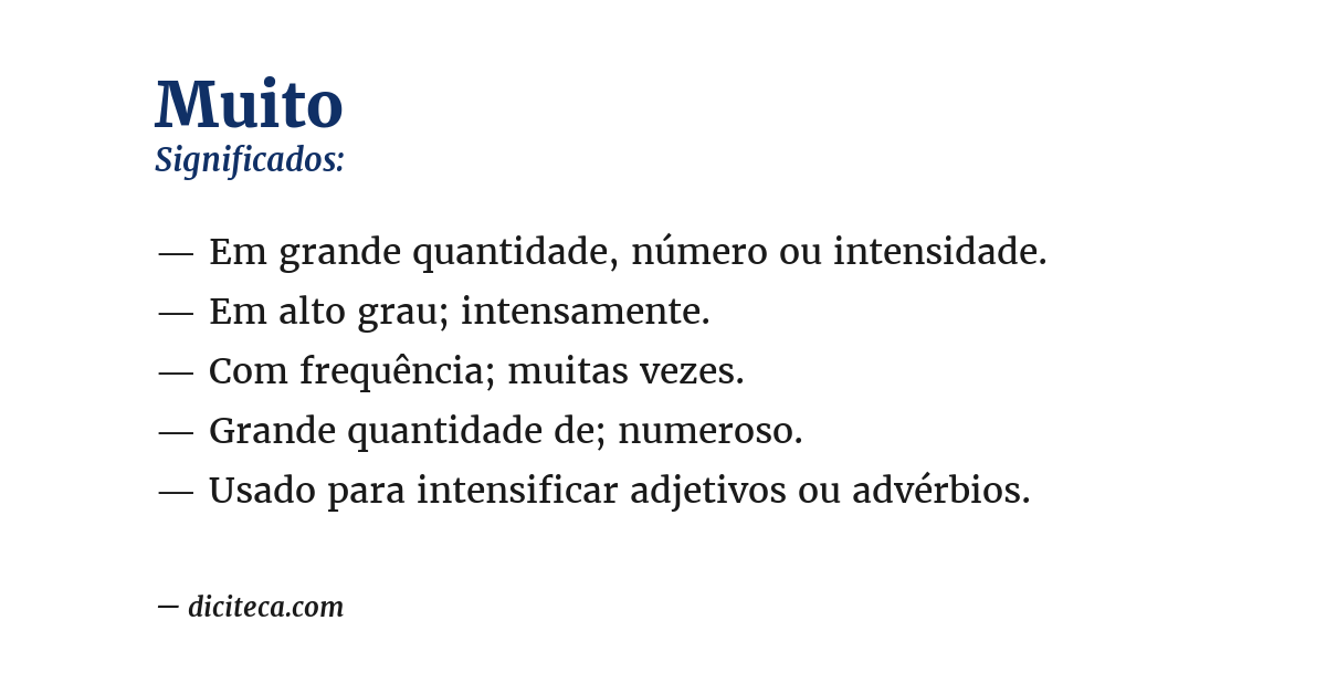Significado de muito