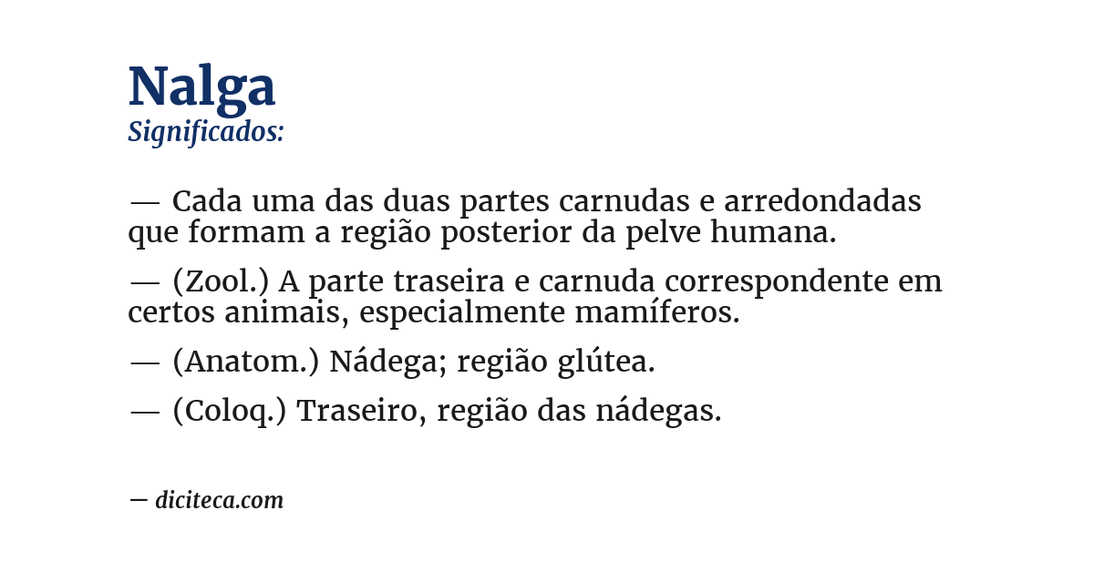 Significado de nalga