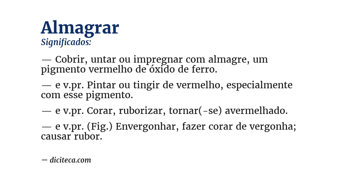 Significado de almagrar
