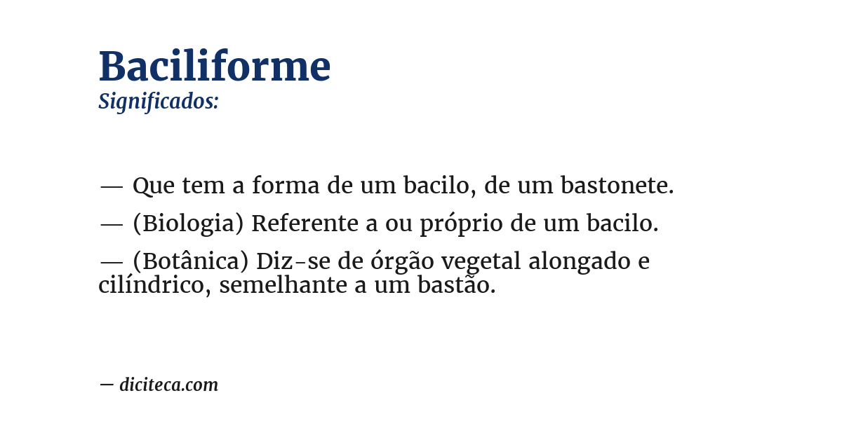 Significado de baciliforme