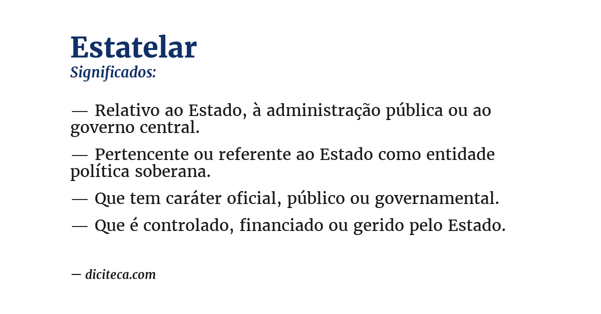 Significado de estatelar