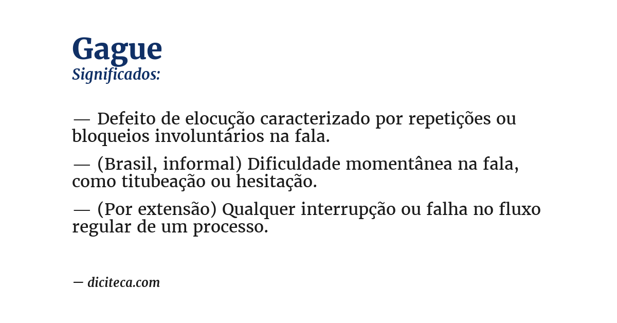 Significado de gague