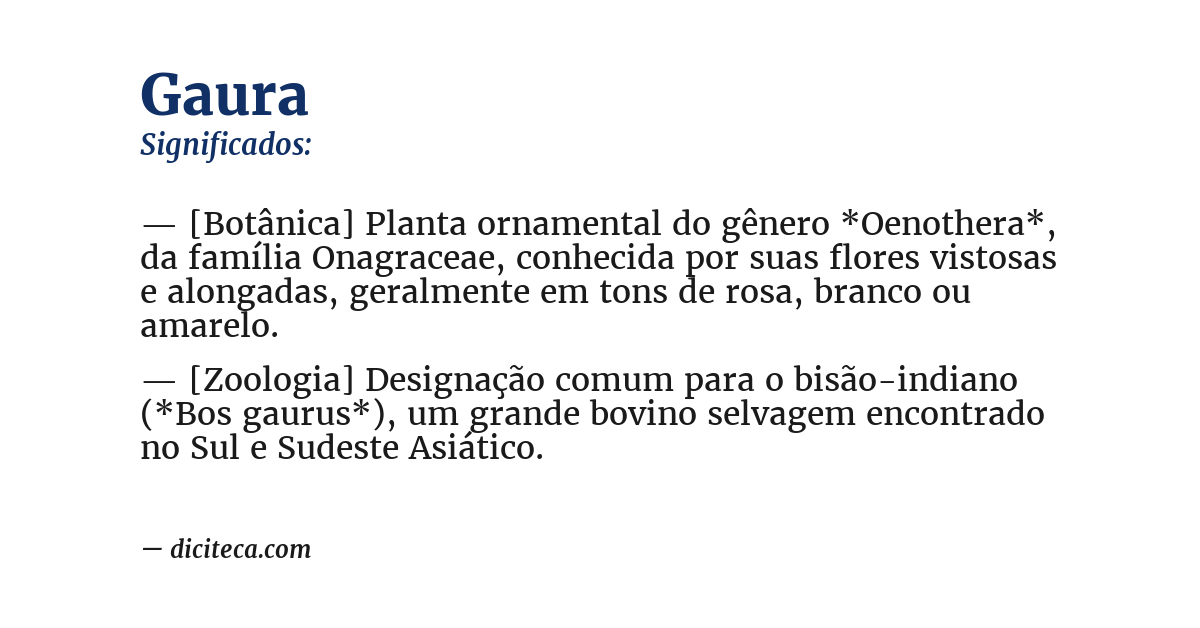 Significado de gaura