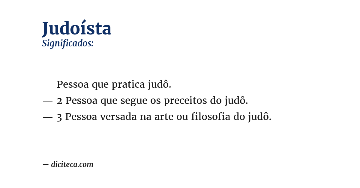 Significado de judoísta