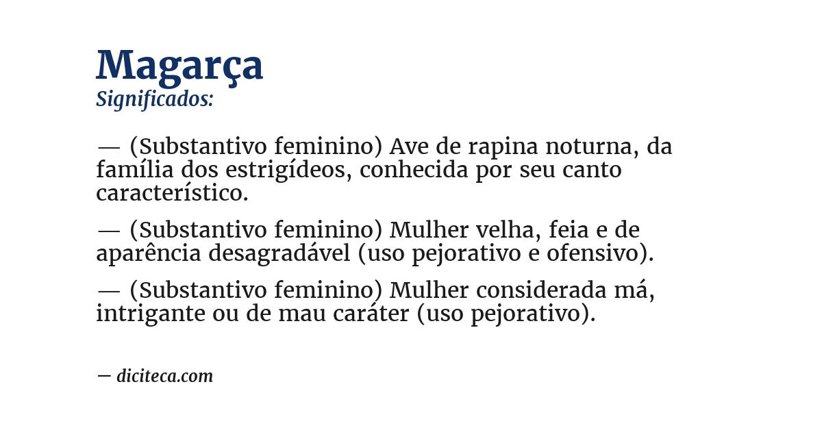 Significado de magarça