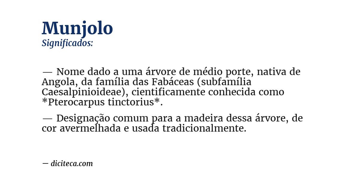 Significado de munjolo