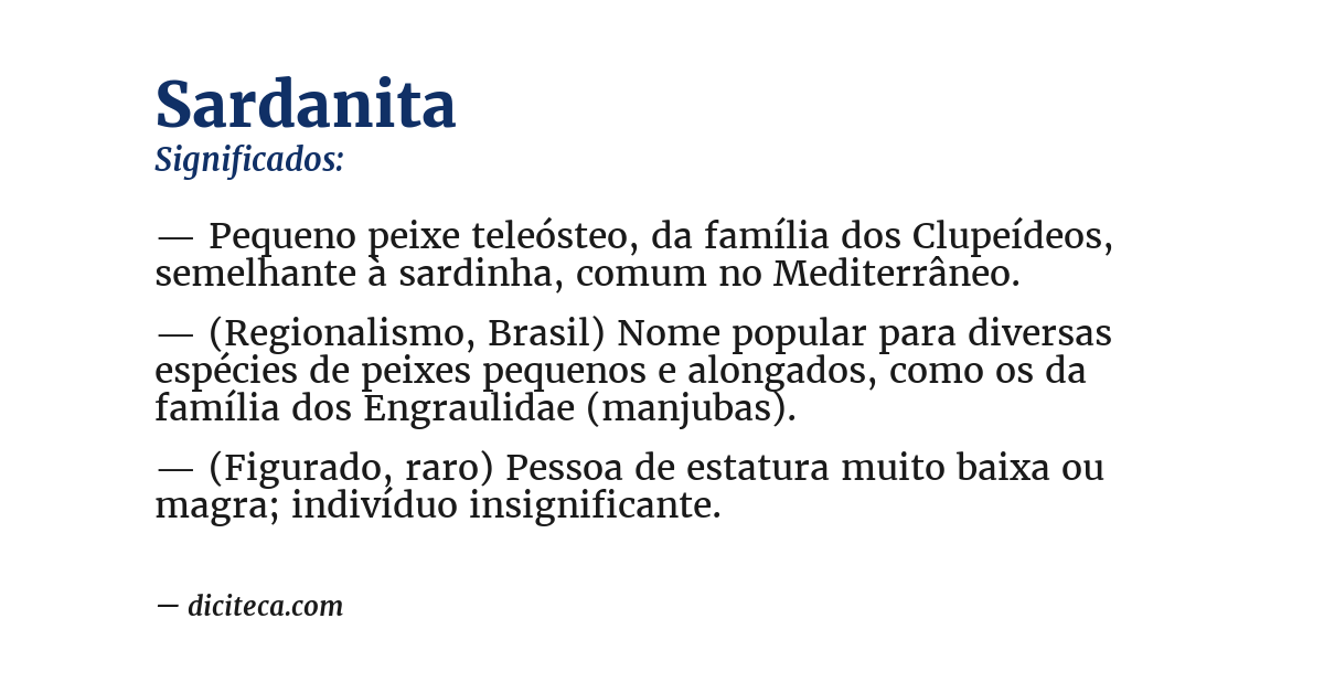 Significado de sardanita