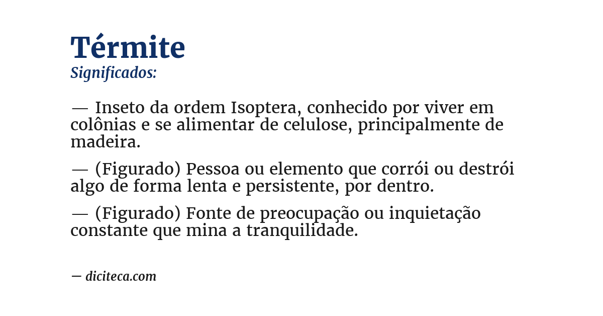 Significado de térmite
