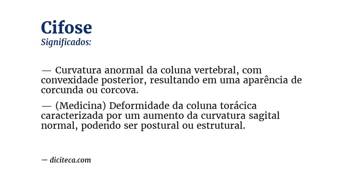 Significado de cifose