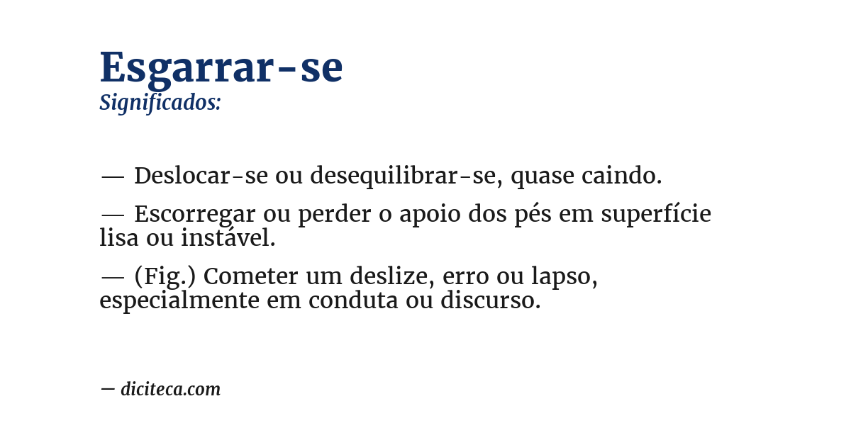 Significado de esgarrar-se