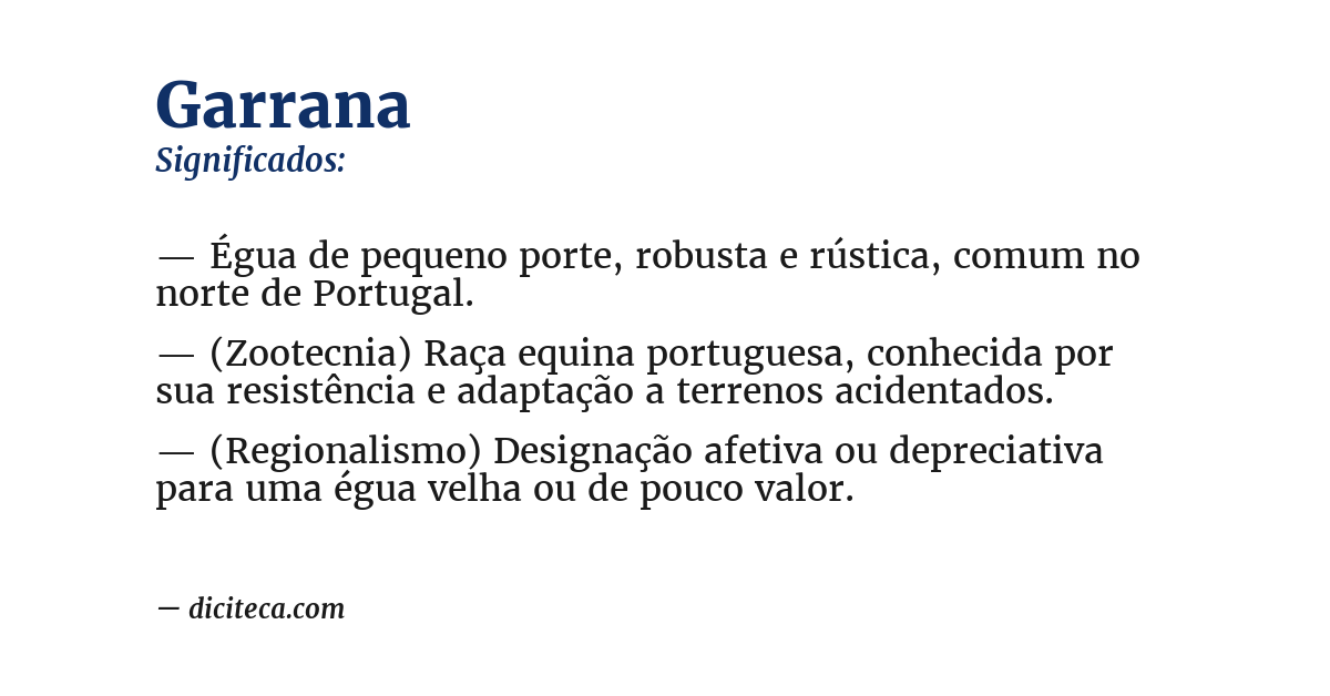 Significado de garrana