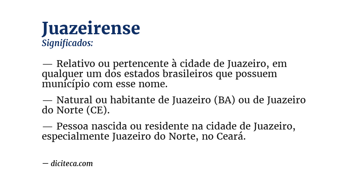 Significado de juazeirense