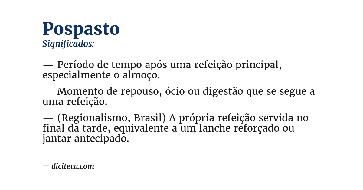 Significado de pospasto