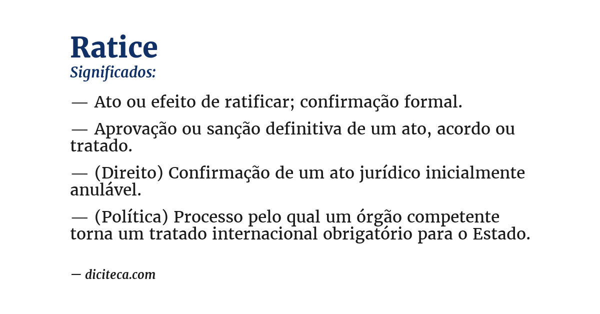 Significado de ratice