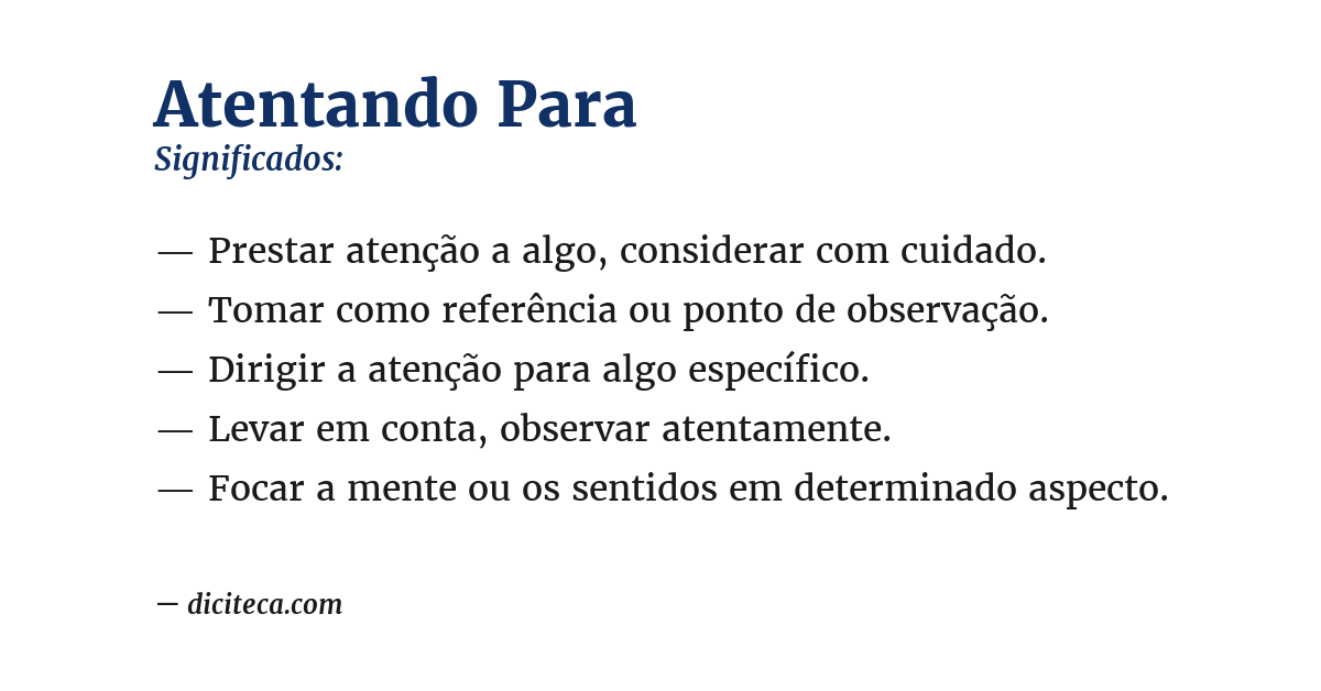 Significado de atentando para
