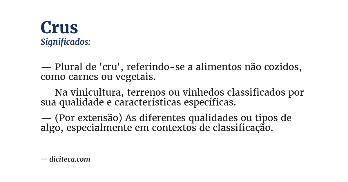 Significado de crus