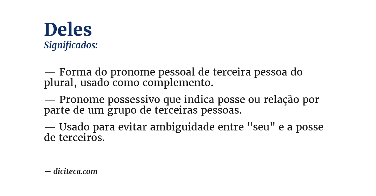 Significado de deles