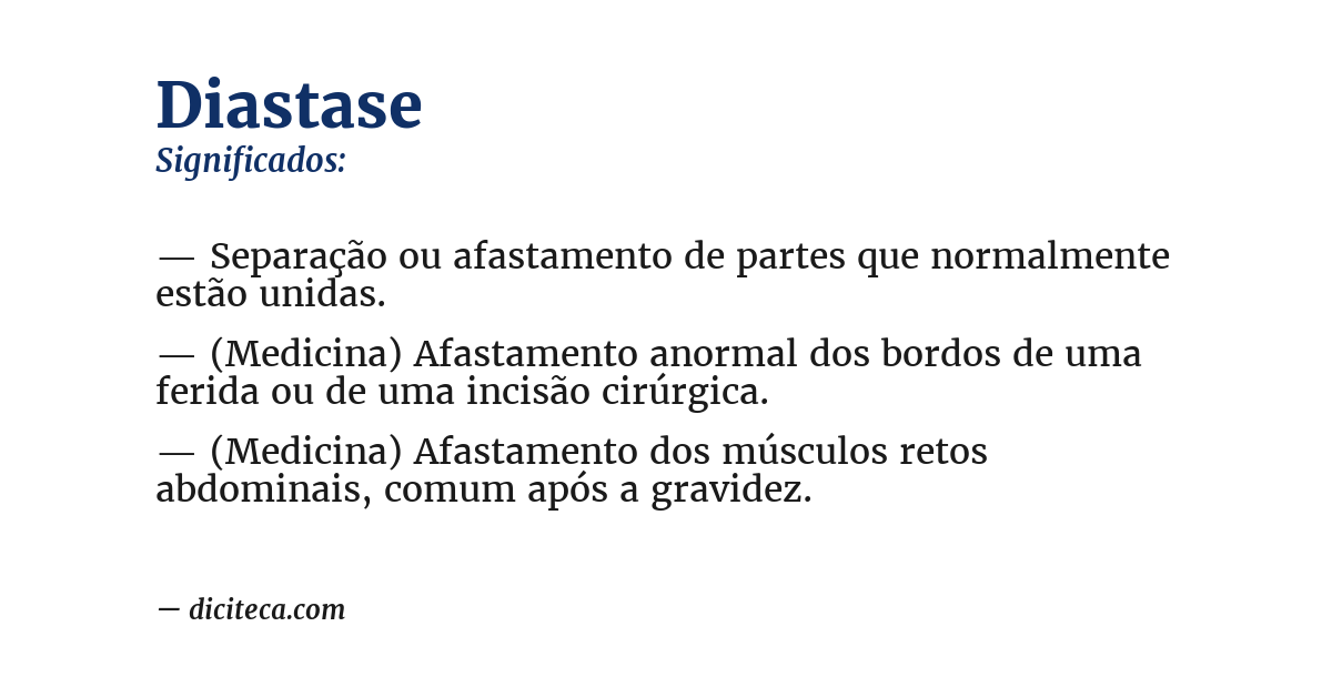 Significado de diastase
