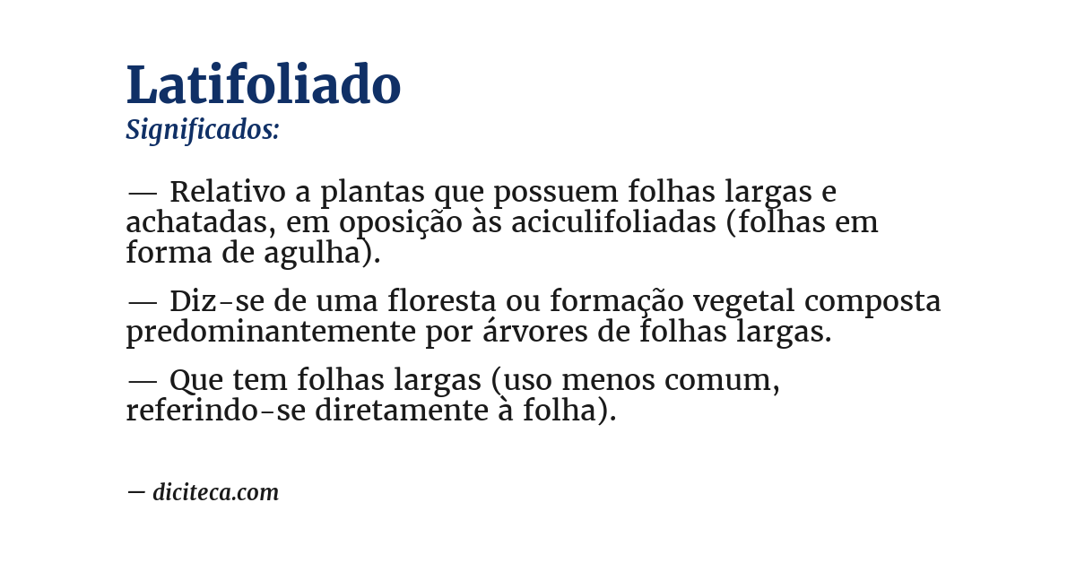 Significado de latifoliado