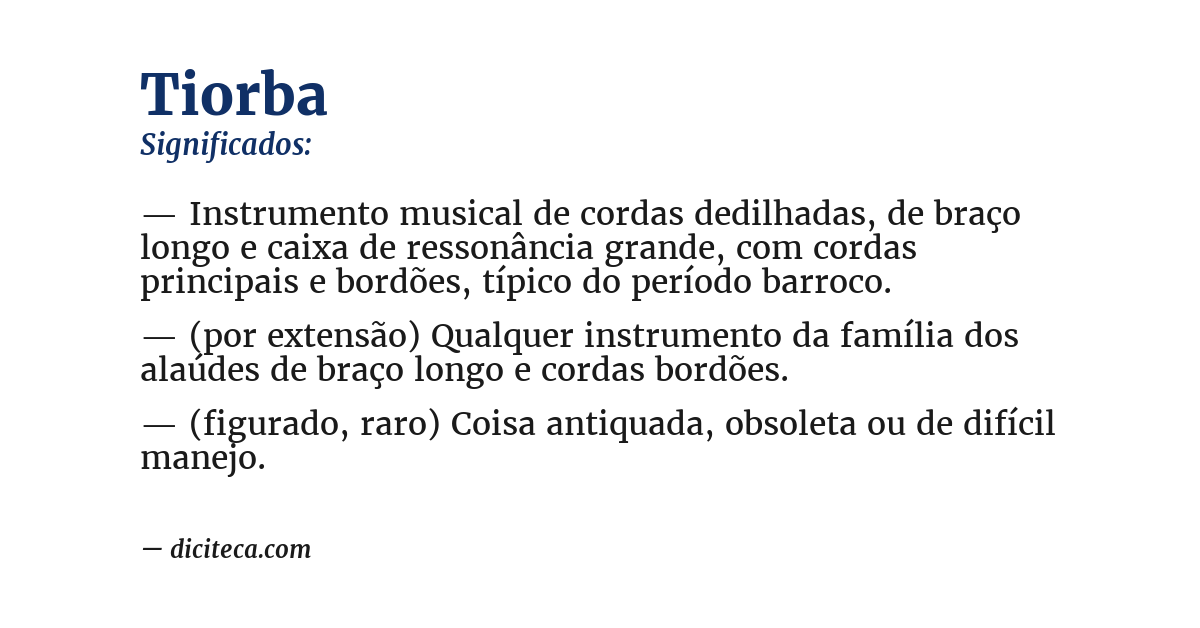 Significado de tiorba