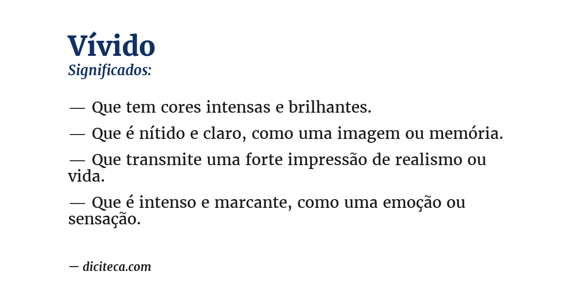 Significado de vívido