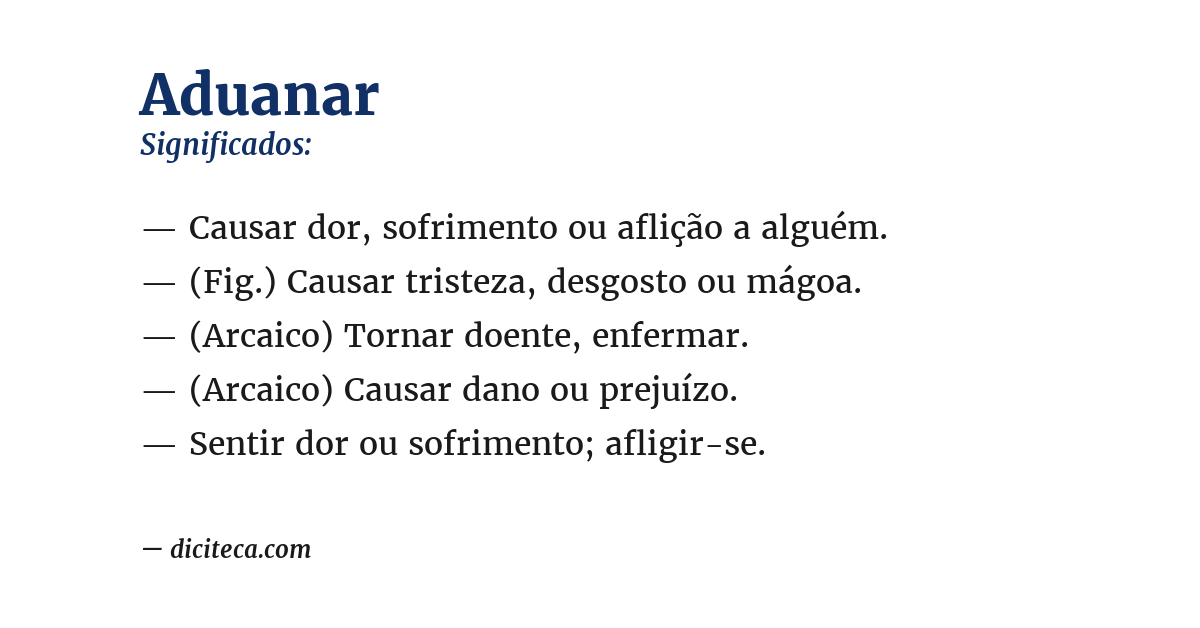 Significado de aduanar