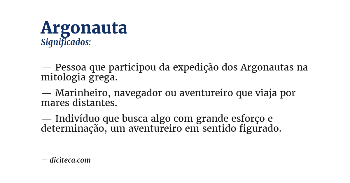 Significado de argonauta