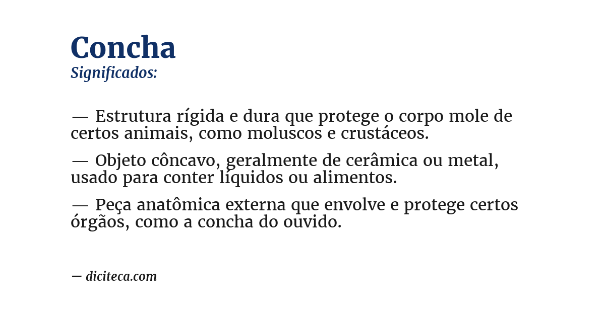 Significado de concha