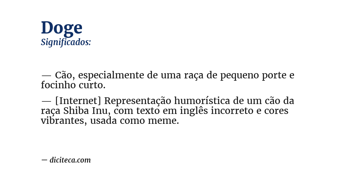 Significado de doge
