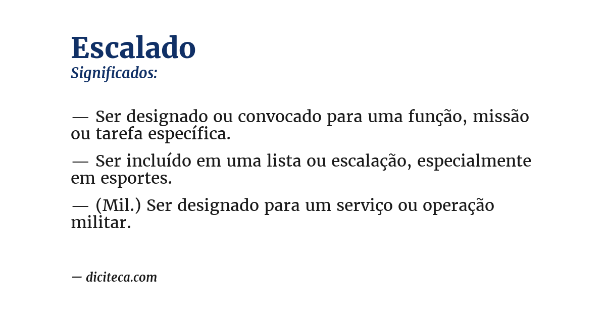 Significado de escalado