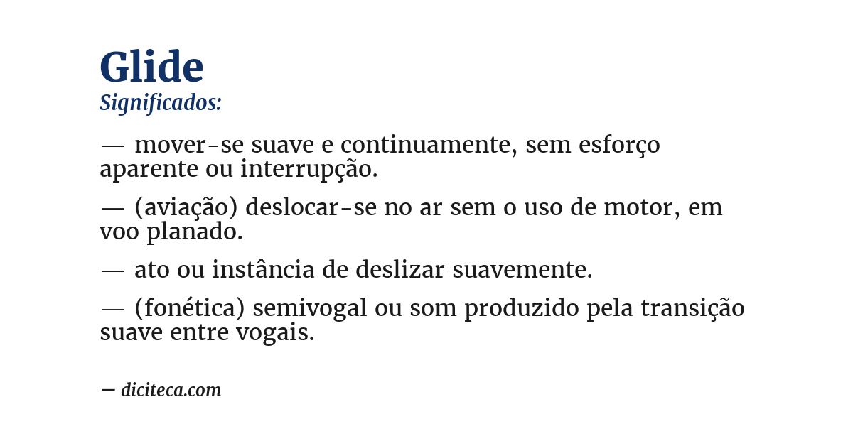 Significado de glide