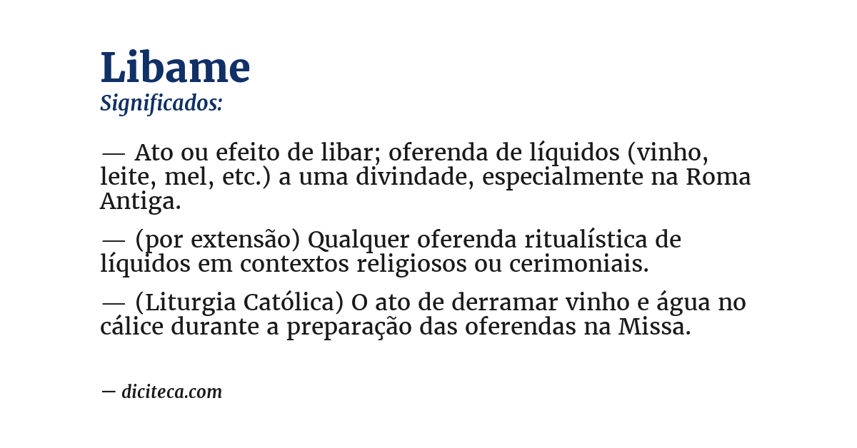 Significado de libame