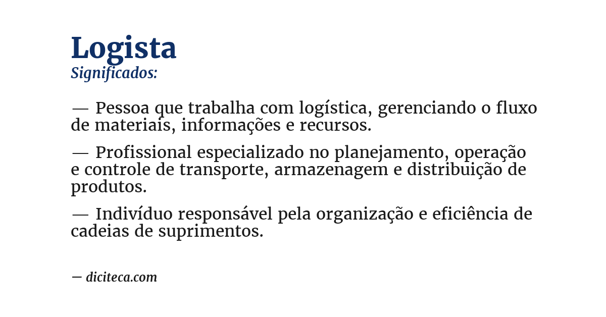 Significado de logista