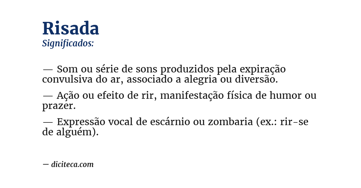 Significado de risada