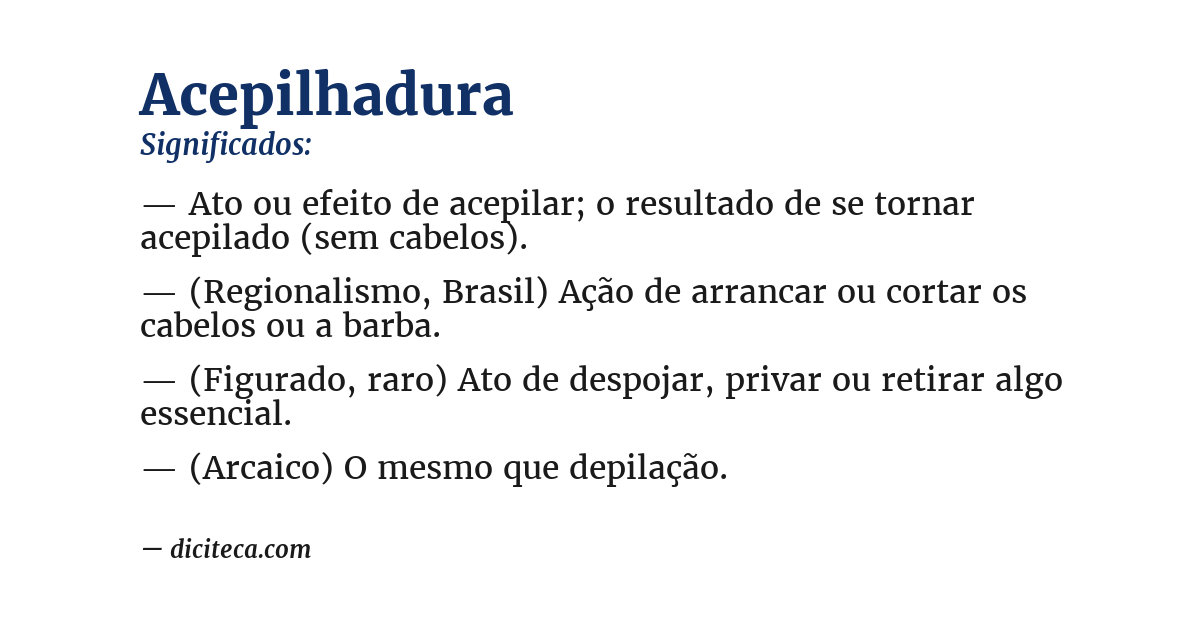 Significado de acepilhadura