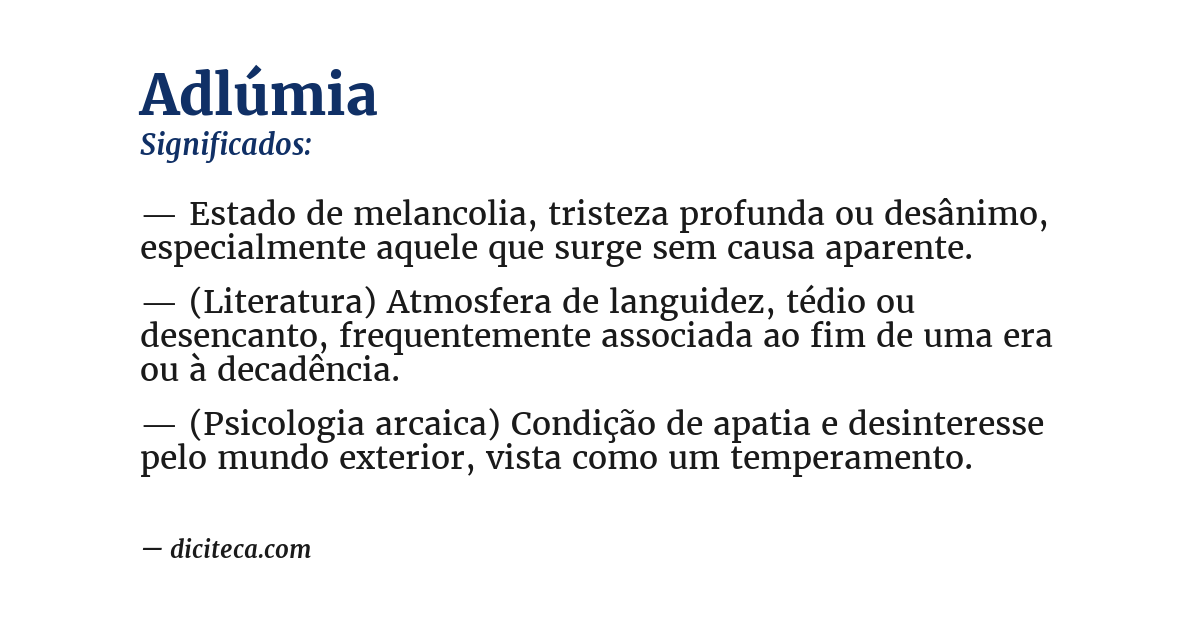 Significado de adlúmia