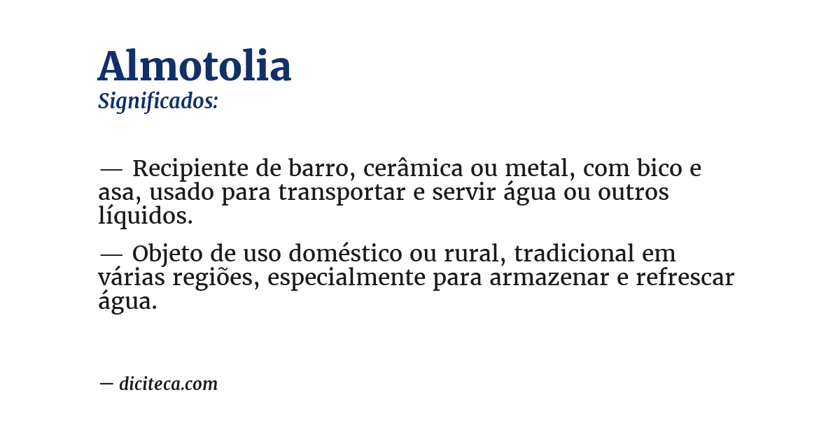 Significado de almotolia