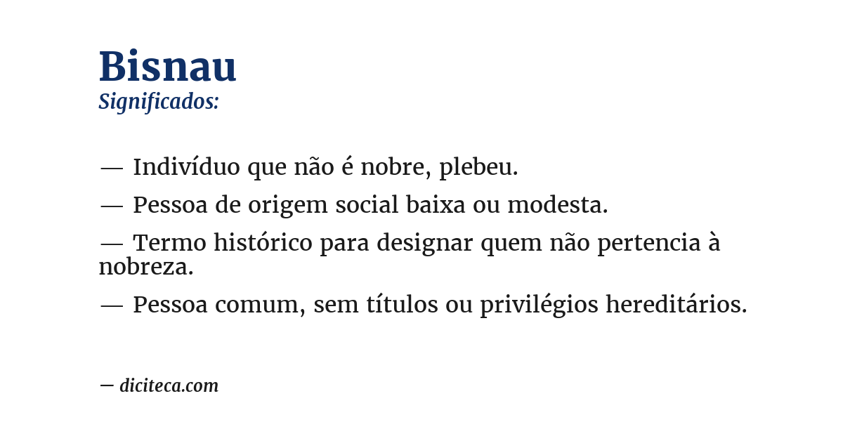 Significado de bisnau